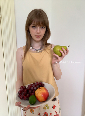 DKZ 网纱背心女夏季新款宽松假两件拼接设计无袖上衣