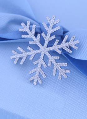 HF何家晓雪胸针925银轻奢气质