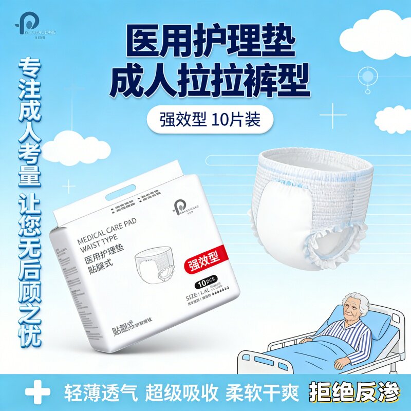 成人拉拉裤大码加厚老人失禁护理防漏内裤式穿戴方便术后卧床