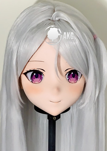 全头带锁cosplay二次元动漫道具kig面具Kigurumi头套碧蓝航线Hina