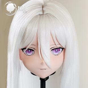 AKG二次元kig面具定做全头带锁头壳定制kigurumi动漫头套奇尔沙治