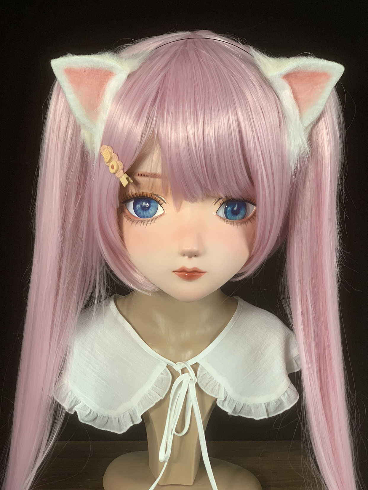 Kigurumi头壳BJD娃娃面具全头带锁Cosplay二次元动漫kig头套 兰汐