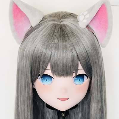AKG二次元kig面具定做全头带锁头壳定制kigurumi动漫头套甘城猫猫