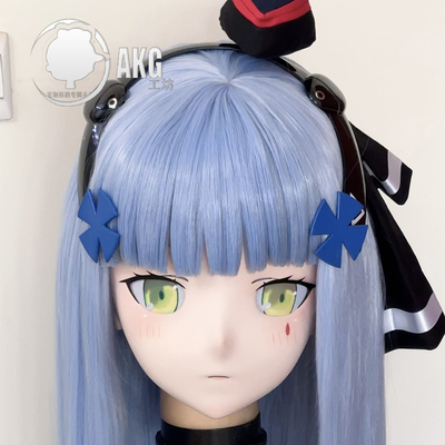 二次元kig面具定做全头带锁头壳定制kigurumi动漫头套 HK416