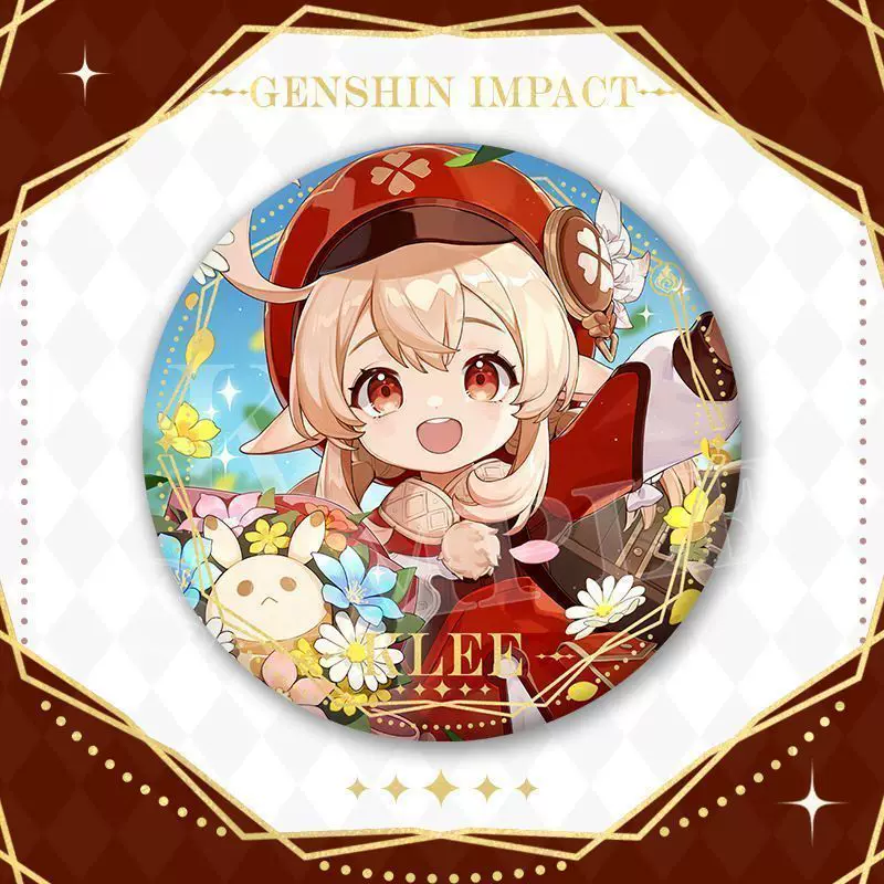 Новая значок баржикиничи слуга Funingnahigwen брошь Genshin Бог Hetu Mizuko грудь