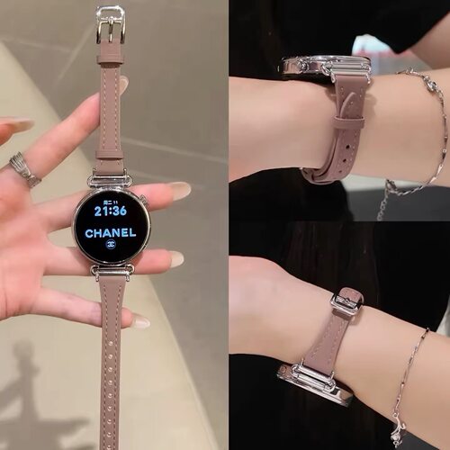 适用华为gt7手表表带gt6女款细小蛮腰真皮gt432pro显瘦watch5fit5