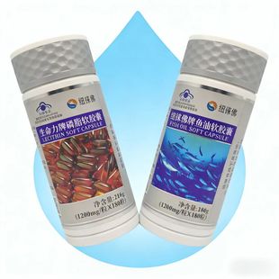 组合装】生命力纽徕佛牌鱼油+磷脂各180粒