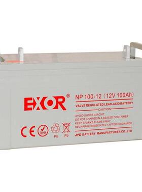 EXOR埃索蓄电池EX100-12 绿色环保免维护型 办公自动化系统应急电