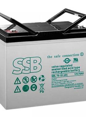 SSB蓄电池SBL100-12i 12V100AH胶体SBL狭长型黑色壳题
