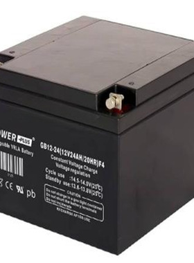 POWERPLUS蓄电池GB12-24 高持液大容量电瓶 消防EPS直流屏应急电