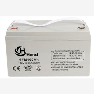 厚隔板耐腐蚀型 HENCI恒驰蓄电池6FM100AH 消防联动系统EPS应急电