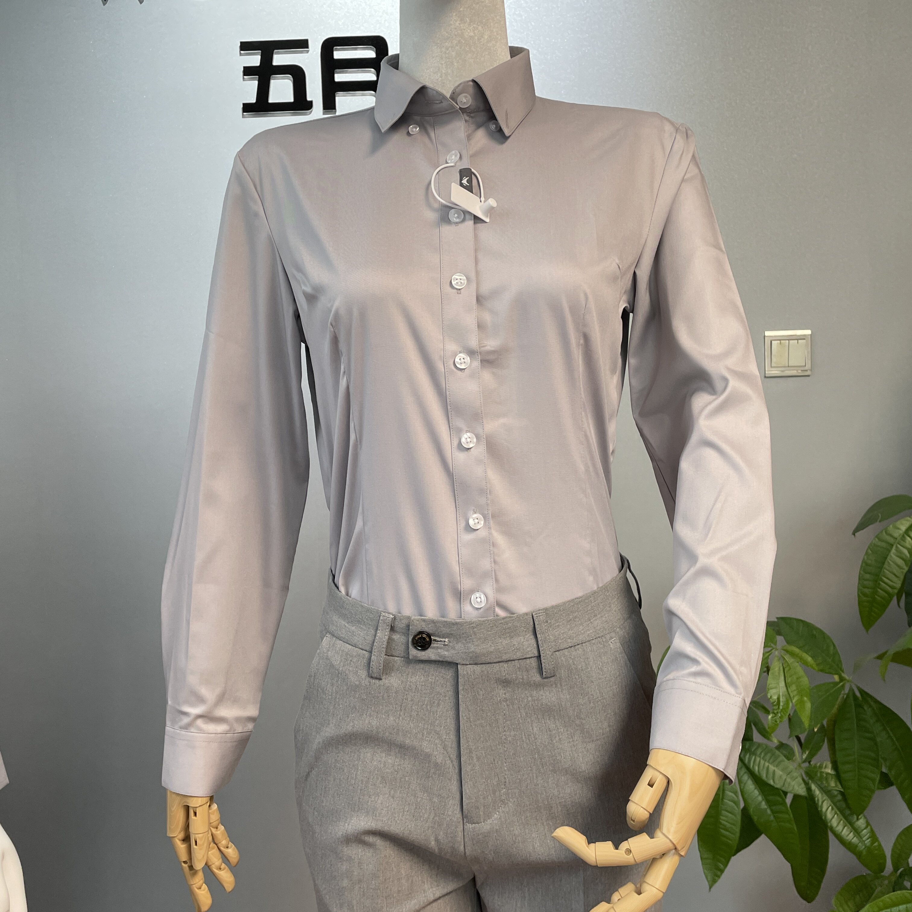 2025秋季新款极狐衬衫男女款长袖衬衫汽车工作服4S店工作服衬衫