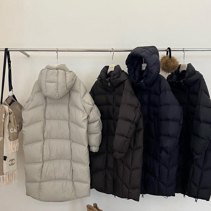 莓果冬上新连帽重工拉链显瘦保暖羽绒服外套255Y995638