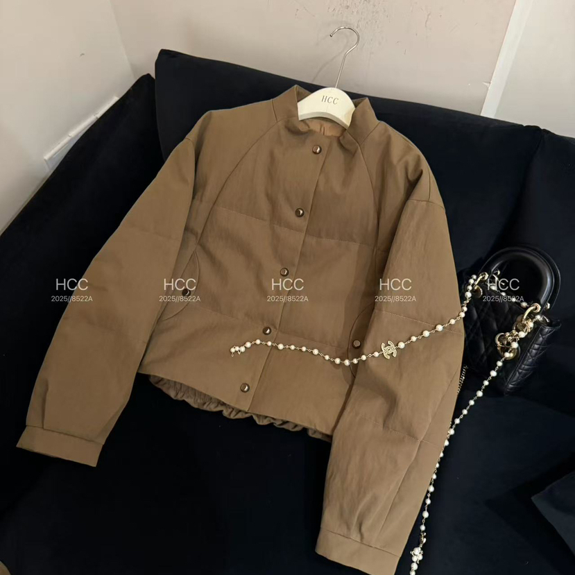 莓果冬上新小香风立领修身短款保暖棉服外套3-196