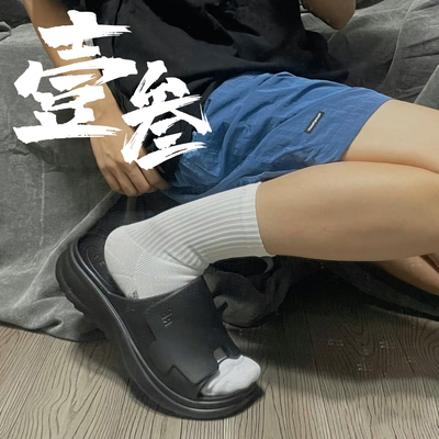 李宁 Soft Slipper男女同款厚底踩屎感防滑耐磨运动拖鞋