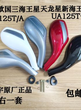 适用 豪爵 铃木新海王星UA125T/T-A反光镜 天龙星 UA125T-3后视镜
