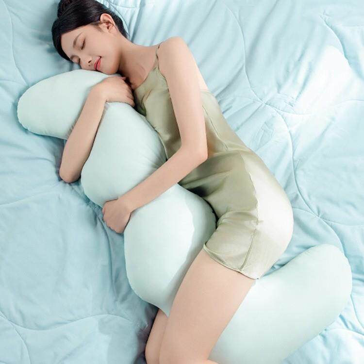 抱枕女生睡觉夹腿侧睡孕妇侧卧枕长条床上夏凉感长可拆洗