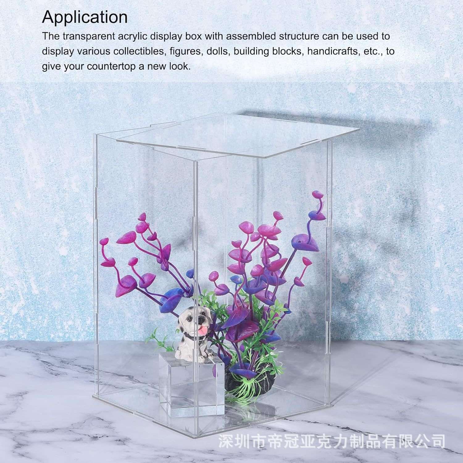 亚克力展示盒塑料盒透明组装防尘展示柜收藏品存储收纳陈列柜展览