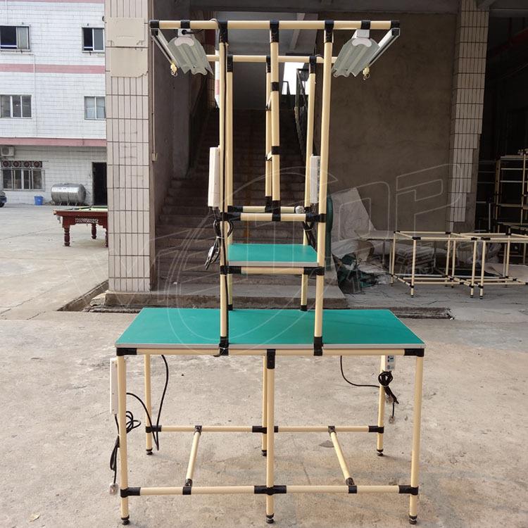 东莞工厂上门可定双边带灯流水线操作台组装精益管工作台流水线