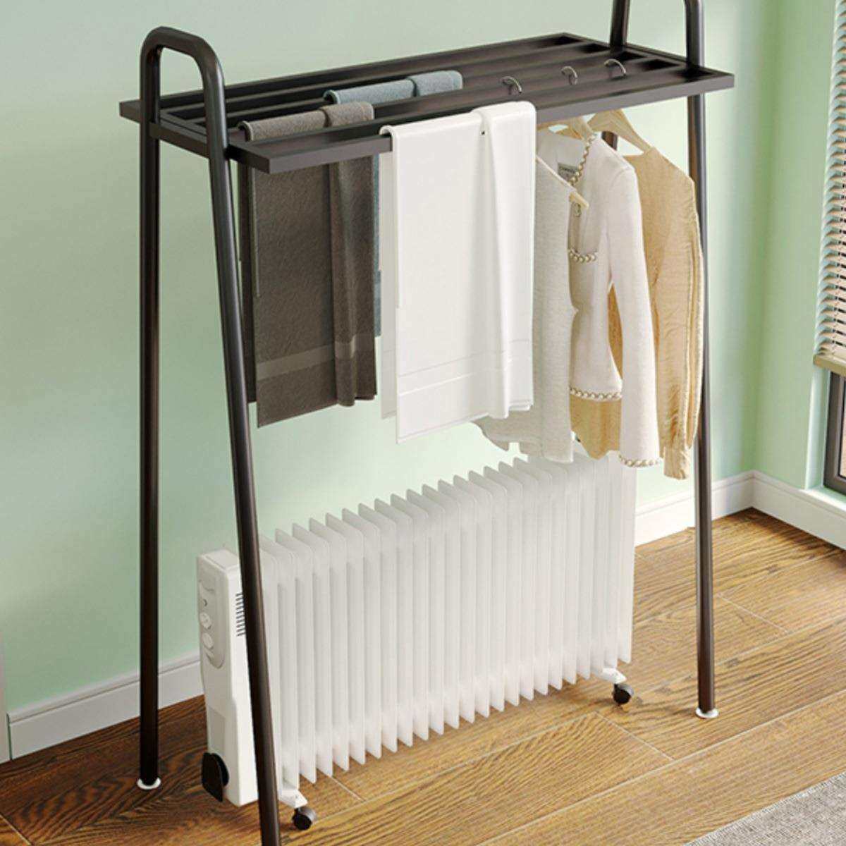 踢脚线取暖器晾衣架电热油汀烘衣架家用卧室内宝宝小型烘衣服神器