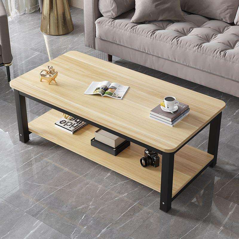 茶几简约现代家用客厅小户型长方形桌子简易租房大理石纹茶桌茶台