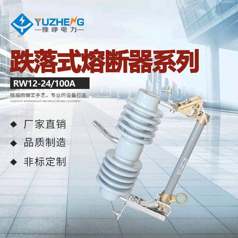 出口型24KV跌落保险RW12-24/ 100A 24KV 10KV高压跌落式熔断
