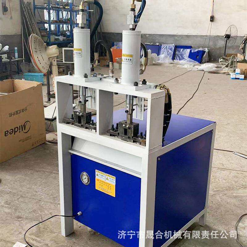 液压多功能冲孔机护栏方管冲孔不变形双工位圆管冲孔机