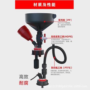 实验室通风柜废液收集桶安全漏斗溶剂瓶安全收集瓶盖活性碳过滤器