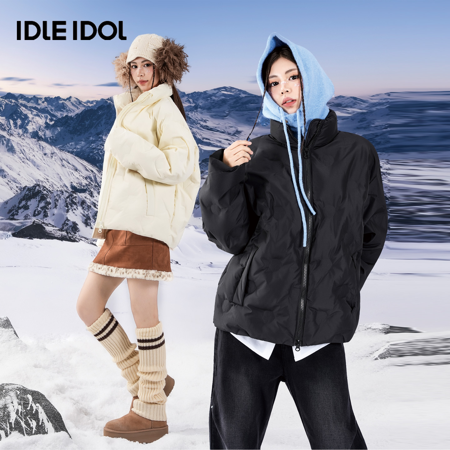 IdleIdol90白鸭羽绒服加厚保暖