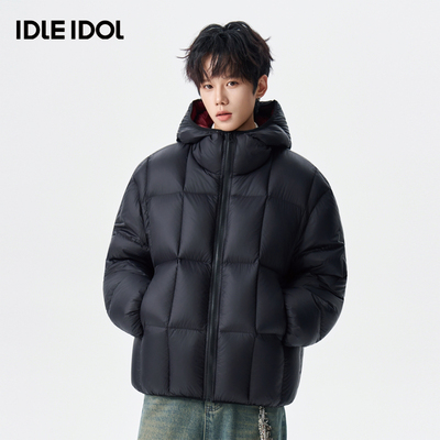 idleidol冬季纯色90鸭绒羽绒服