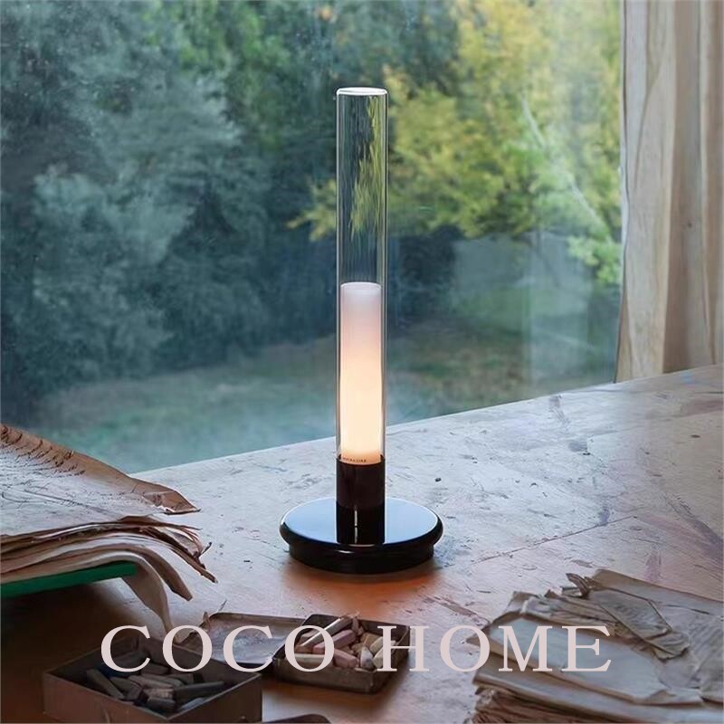 COCO充电蜡烛台灯卧室床头灯创意轻奢触摸酒吧户外餐桌茶几烛光灯