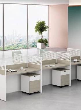 板式家公具单人多人位办公桌办延伸桌办公桌电面脑屏风KT-F521-职