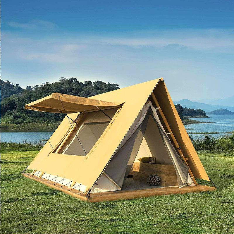 营帐篷区小A营地帐篷露景户外野营轻奢网红人字帐民篷宿酒18895店