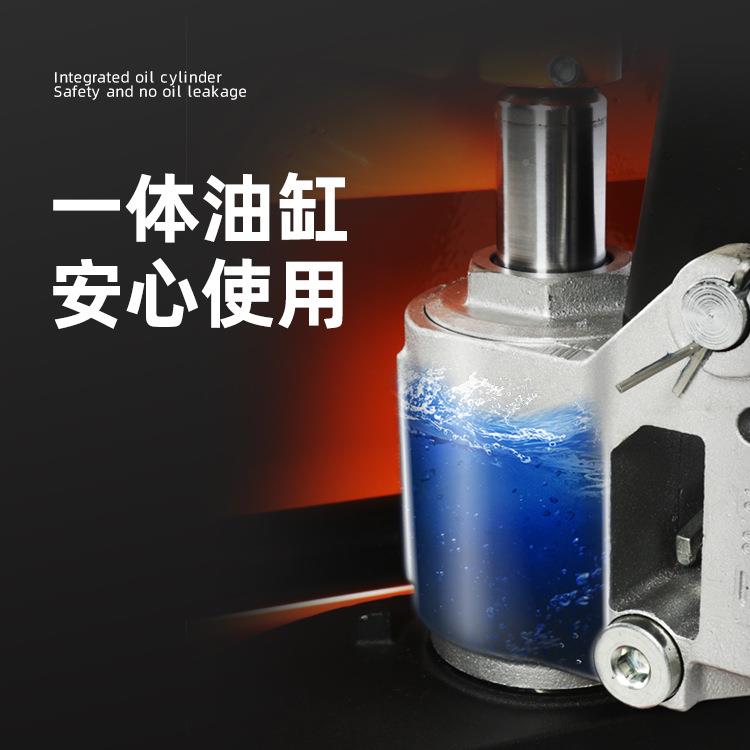 物手动液压搬运车手动升降叉车车仓储流PU轮 2T装卸手推叉小型地