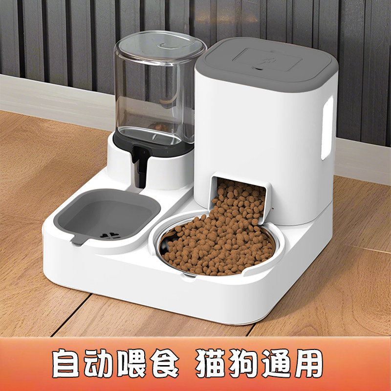猫碗狗碗猫食盆自动喂食饮水一体