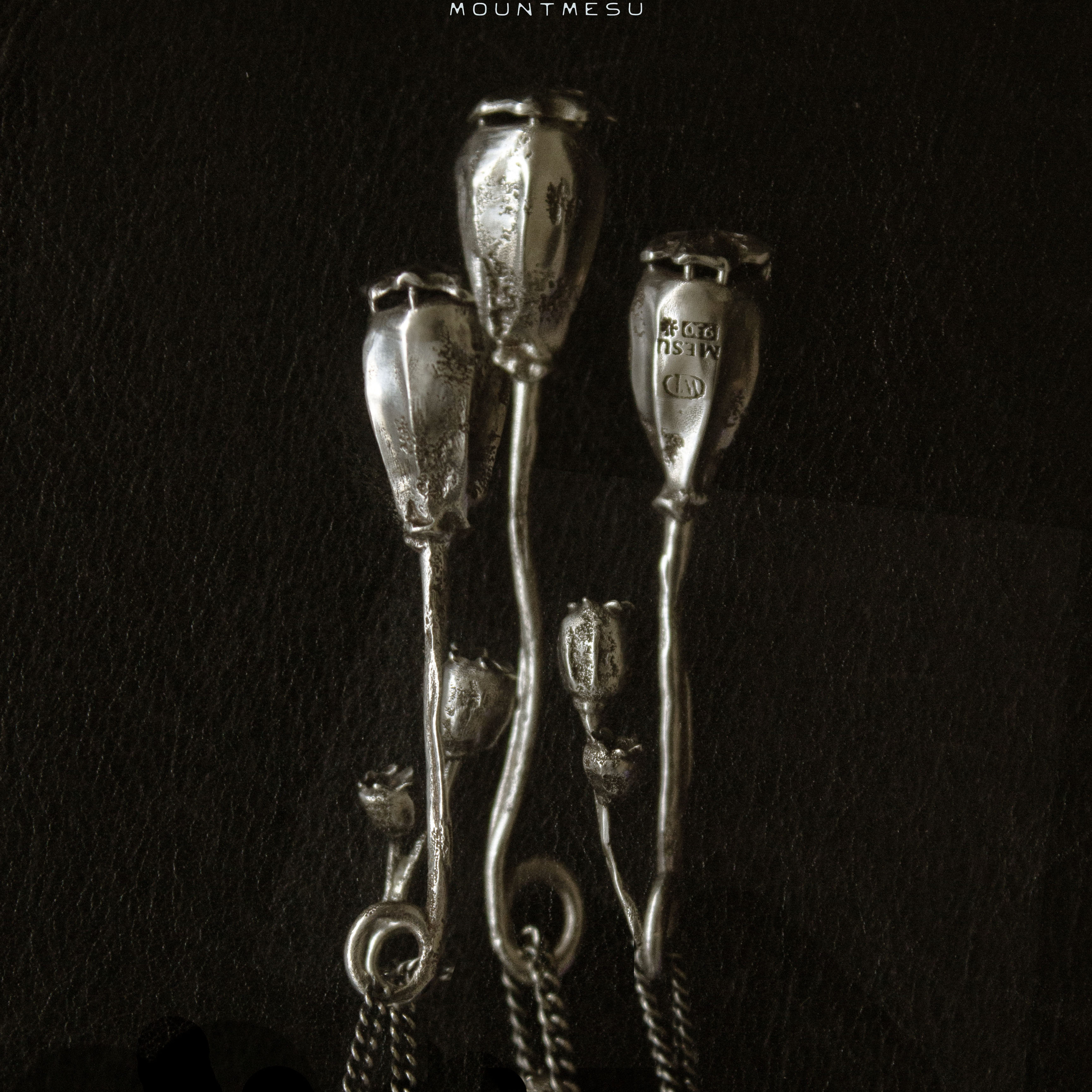 MOUNTMESU Silverpoppy Necklace '罂粟' 吊坠 银饰 先锋