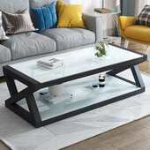 茶几客厅家用办公室茶桌轻奢现代简约桌子小户型钢化玻璃茶几高端