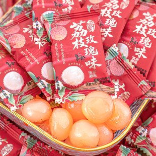 夏目良人 荔枝玫瑰味软糖独立包装红色喜糖新中式国风糖果结婚