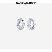 TWICE_MINA同款 NothingButMini锆石花朵耳环女时尚 简约原创设计