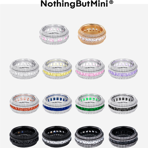 NothingButMini王嘉尔同款星环锆石戒指男女小众设计