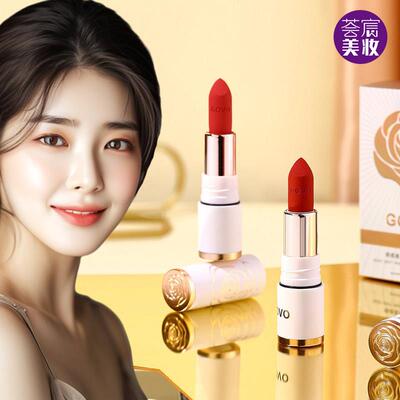 口红不掉色不沾杯黄皮素颜淡妆裸色系肉桂奶茶色豆沙色秋冬送闺蜜