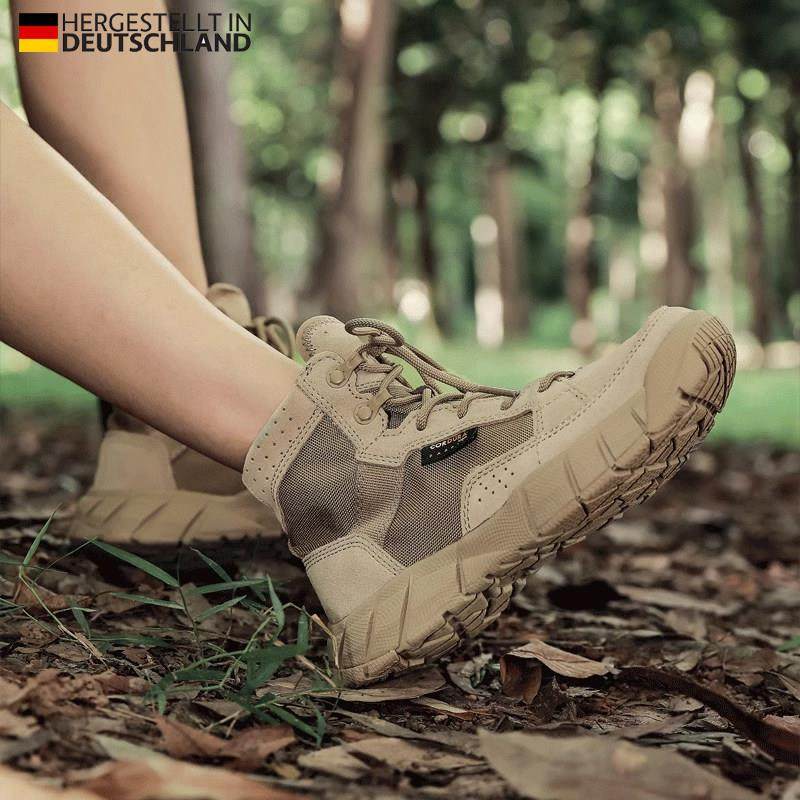 德国透气轻便登山鞋男女中帮防沙防滑徒步鞋户外鞋专业沙漠战术靴