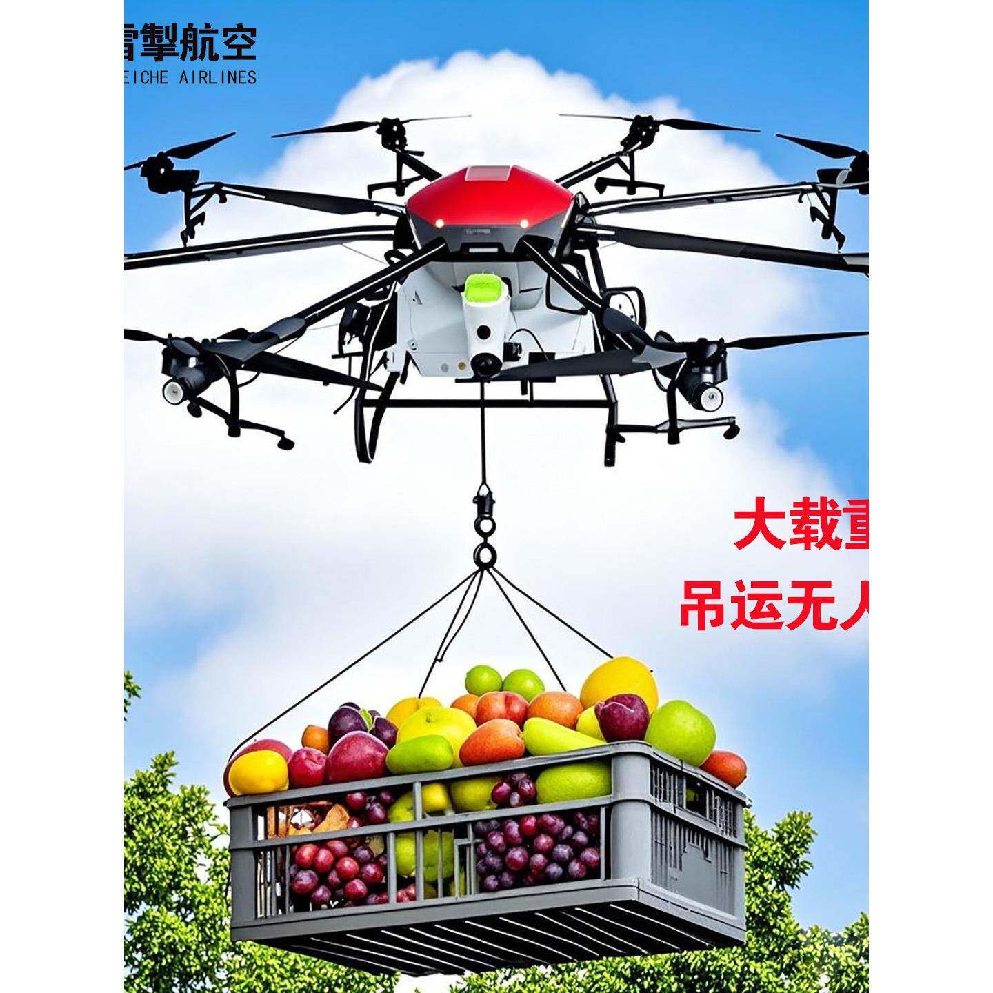 无人机载重500公斤农业用无人机打光伏板清洗喷漆吊运无人机其他