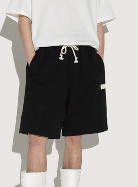 TGWALL万里长城夏季新品五分裤重磅纯棉休闲街头宽松基础针织短裤