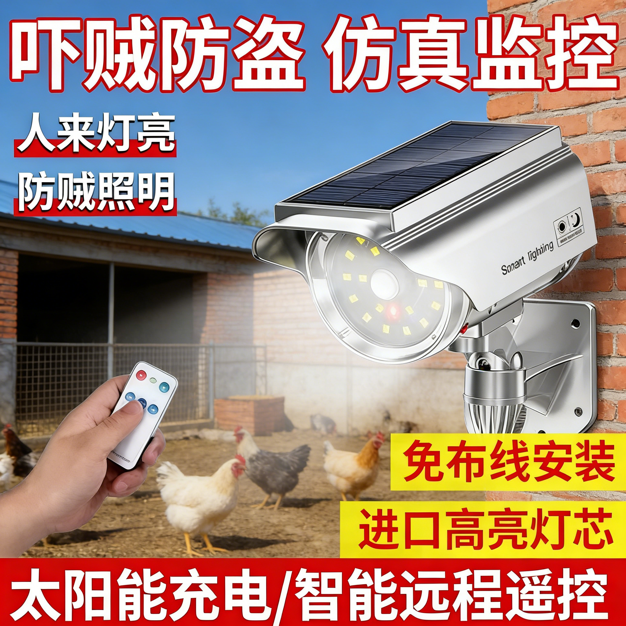 假监控器仿真语音新款智能语音仿真监控真防盗神器感应报语音自动