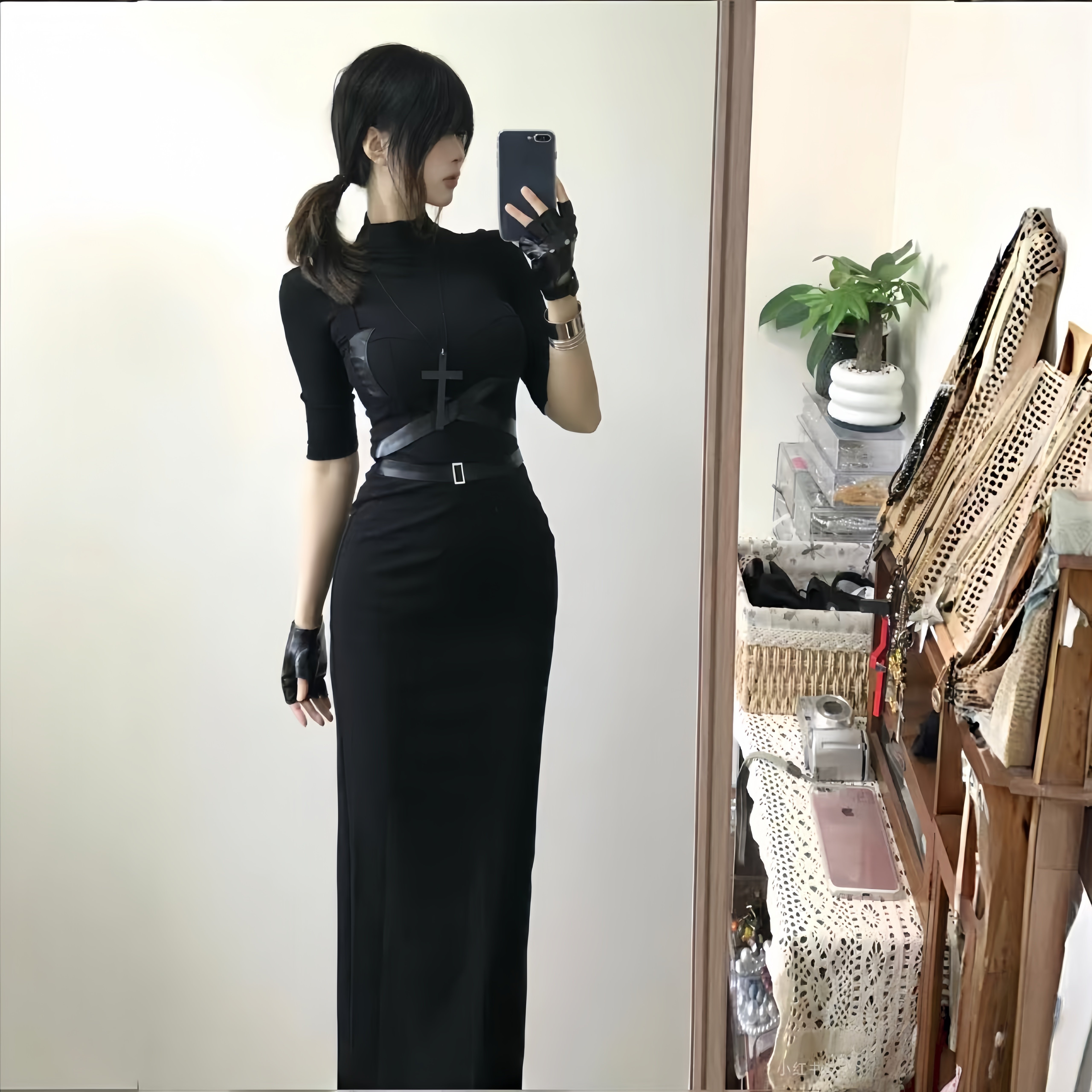 小可wiwi御姐气质黑色套装2026新款辣妹打底上衣吊带连衣裙两件套,女装/女士精品,时尚套装,淘宝优惠券,粉丝福利购,淘宝优惠卷