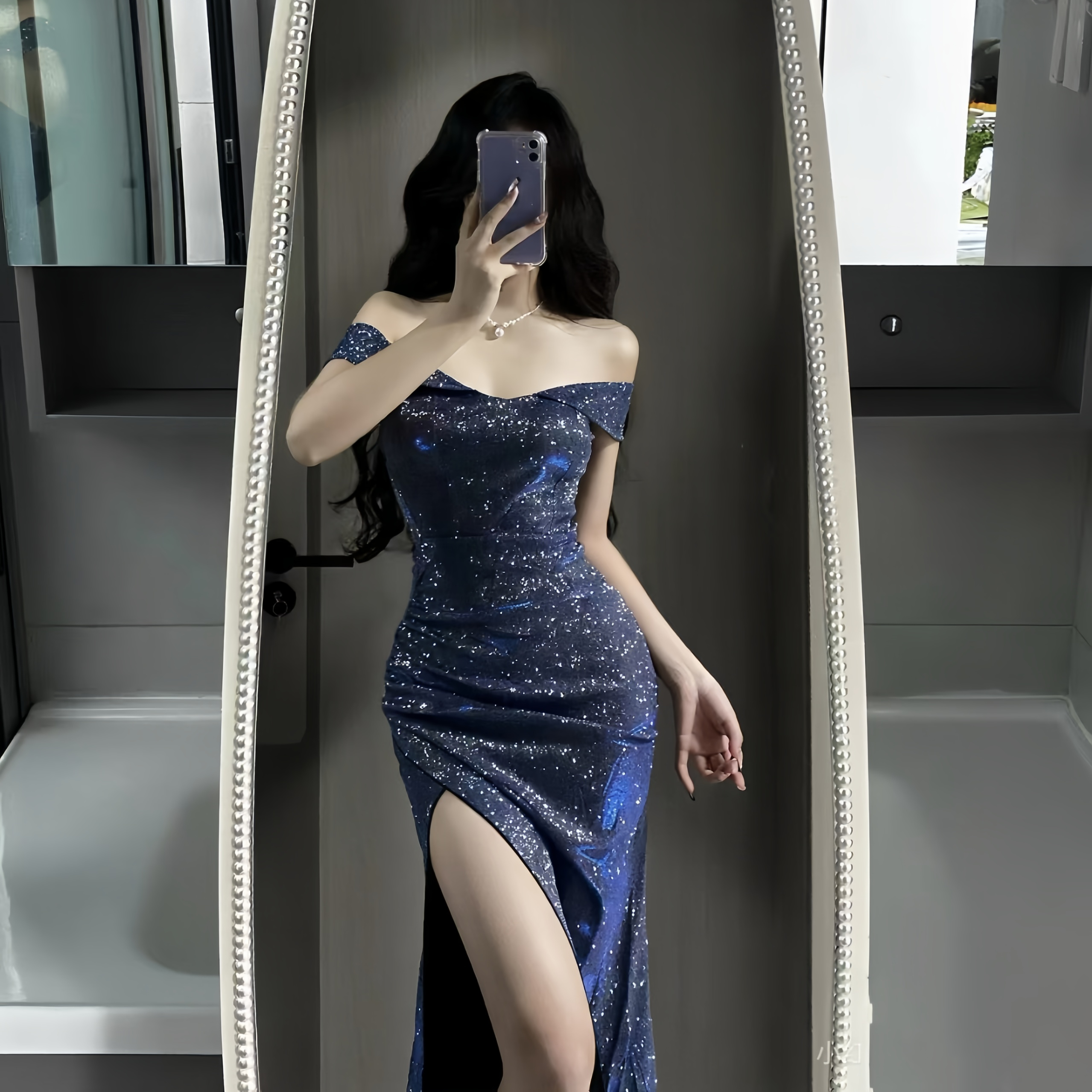 高级感闪闪宴会聚会晚礼服