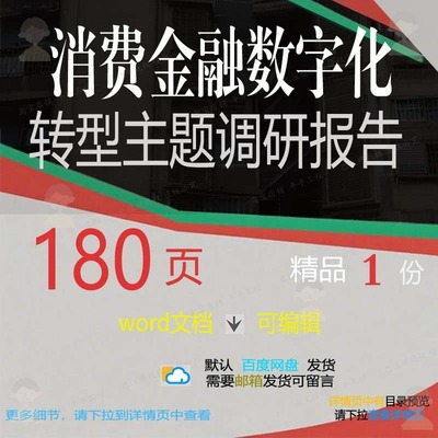 数字化主题数字化报告金融调研数字化转型报告消费方案方案相关