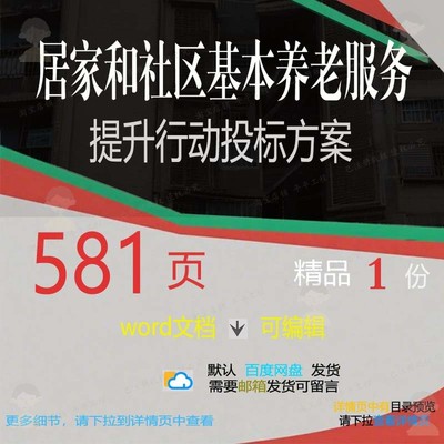 居家和社区基本养老服务提升行动投标方案参word范本可编辑文档考