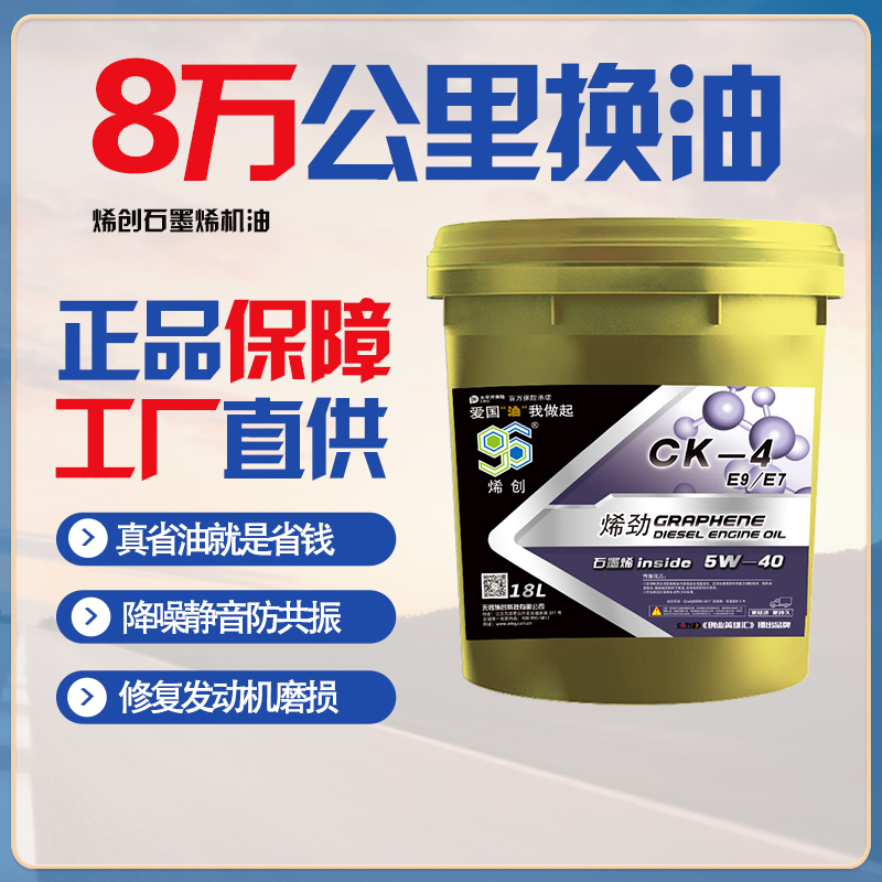 CK5W40全合成柴机油 18L烯创石墨烯国六四季长效发动机润滑油包邮